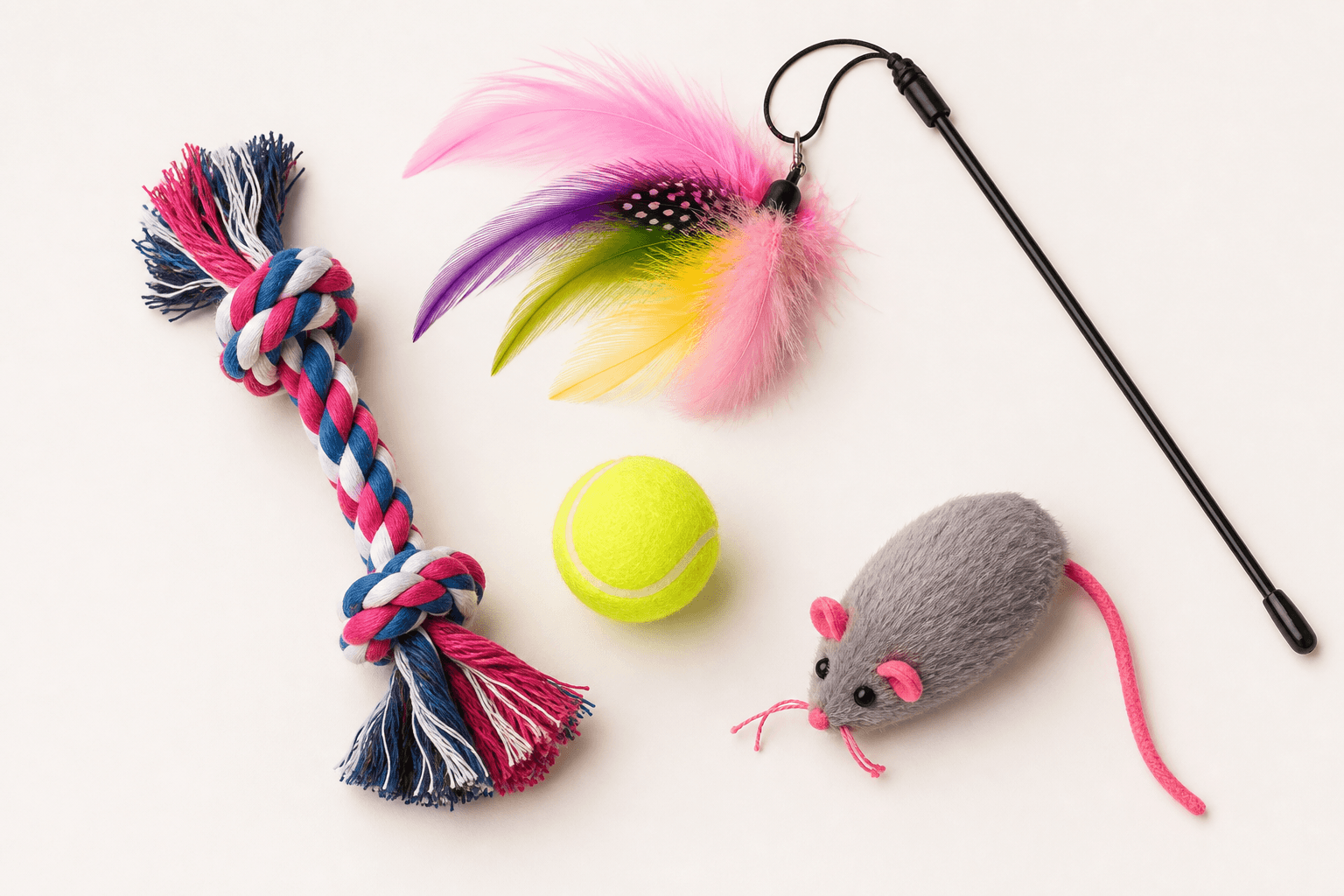 Interactive Cat Feather Wand